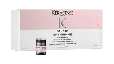 K&eacute;rastase Genesis cure sensitive scalp soothing care amoules 10x6ml, , medium