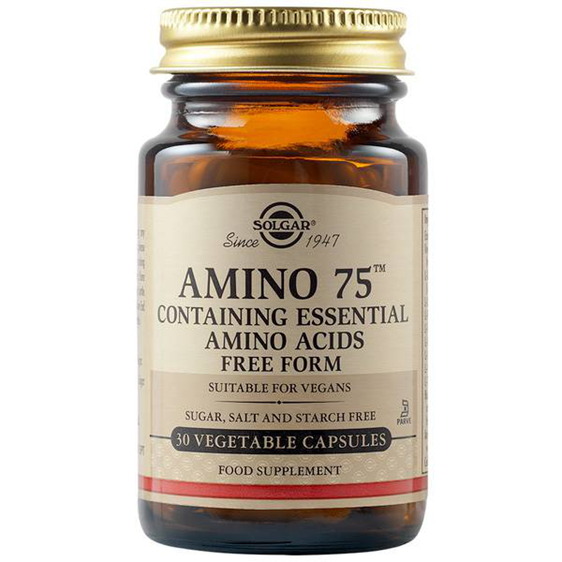 Solgar amino 75 x 30 capsules containing essential amino acids, , medium image number null