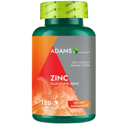 Adams supplements, zinc 50mg, 120cps, , medium