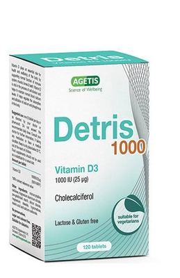 Agetis detris vitamin d3 1000iu (25mcg) x 120 tablets