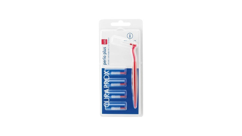 Curaprox perio plus 405 interdental brushes with handle red, 5pcs, , medium-null