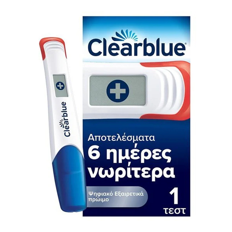 Clearblue ψηφιακό τεστ εγκυμοσύνης πρώιμης ανίχνευσης 1 τμχ, , medium-null
