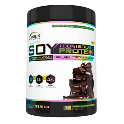Soy protein isolate 900g/30serv, Genius nutrition,  Soy protein isolate 900g/30serv, Genius nutrition, , medium