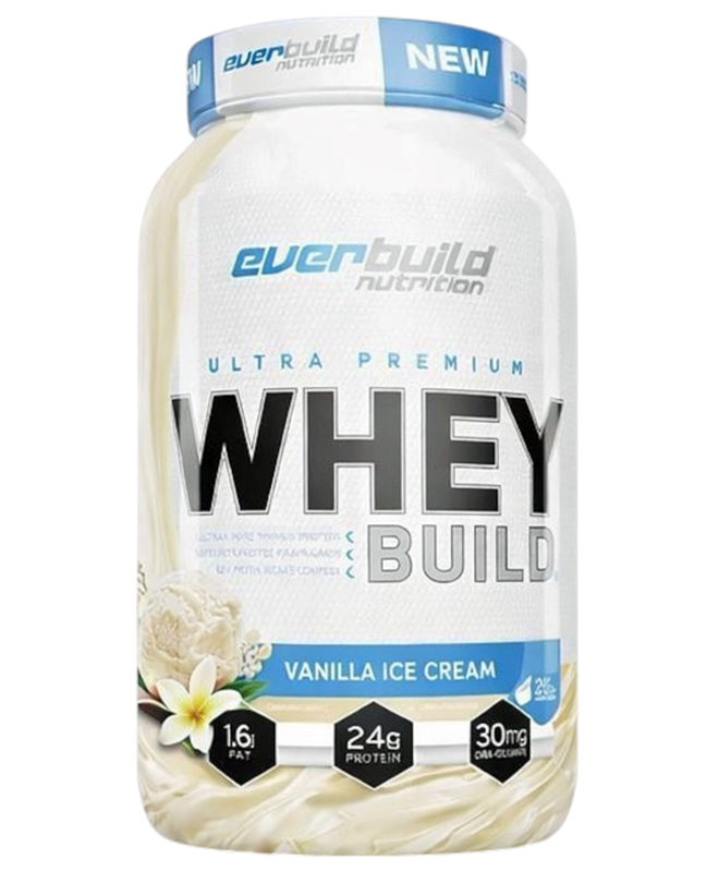 Everbuild Ultra Premium Whey Build 908g-French Vanilla, , medium-null