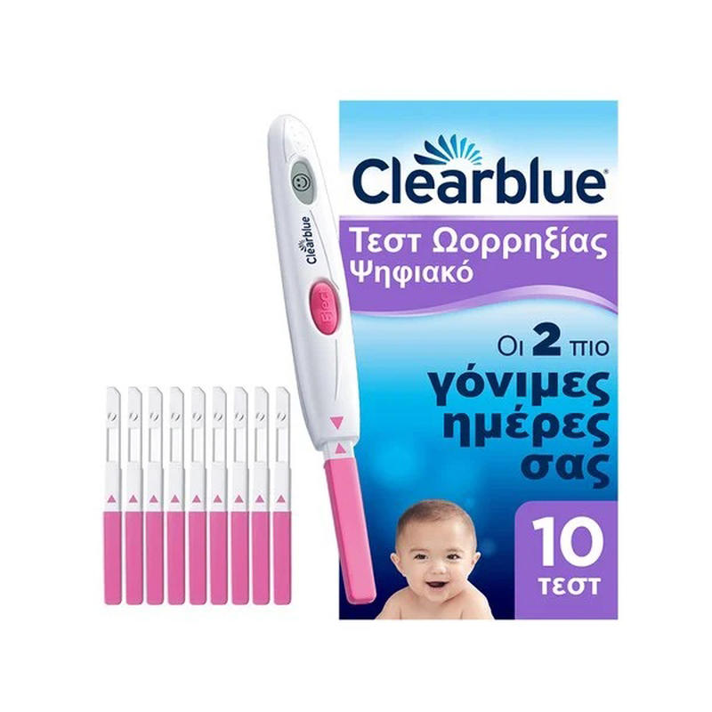 Product image: Clearblue ψηφιακό τεστ ωορρηξίας 10τμχ, , medium-null