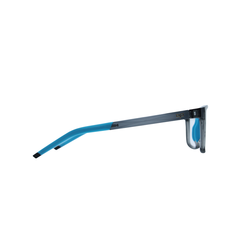 Product image: OJO personal style square clear grey blue frame and temples with demo lenses, , medium-null