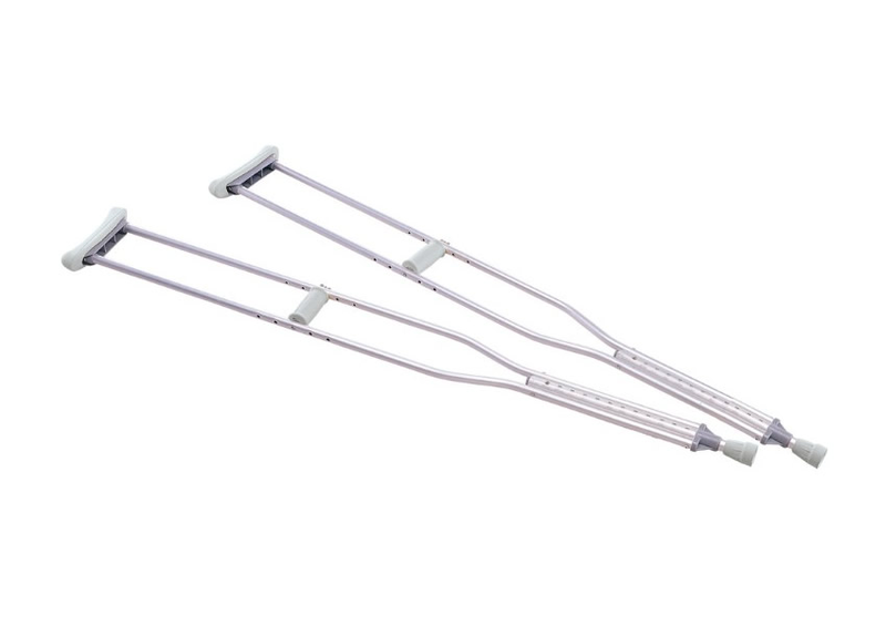Anodized aluminium shoulder crutches pair – adults – brio series rp711, , medium-null
