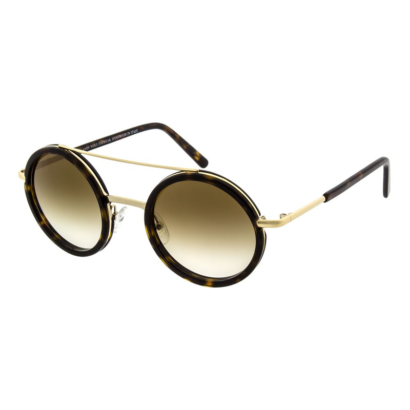 Brown metal & plastic glasses (frames)-null