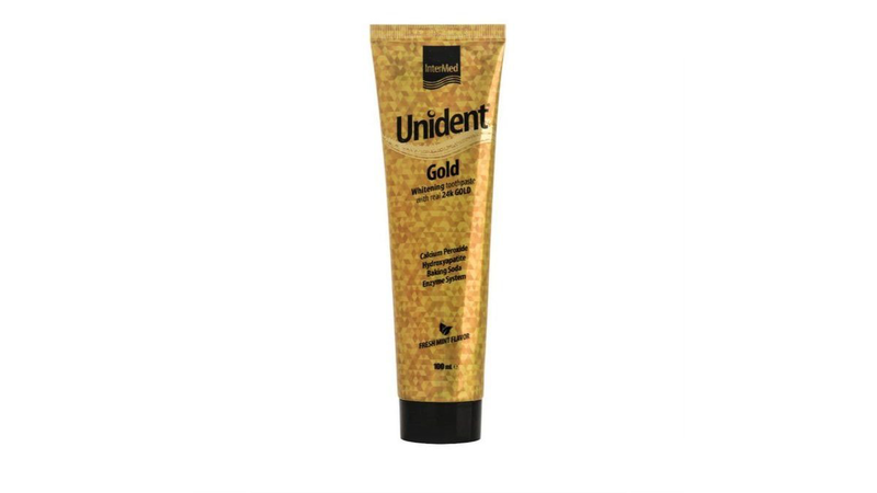Intermed unident 24k gold whitening toothpaste 100ml, , medium-null