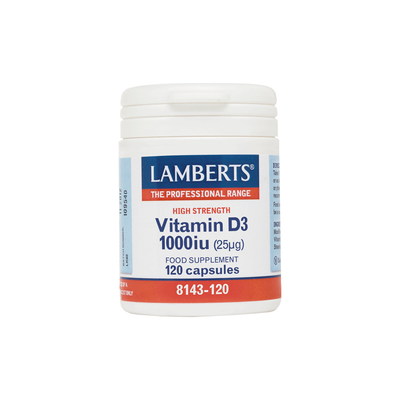 Lamberts vitamin d3, caps, 120 x 1000iu