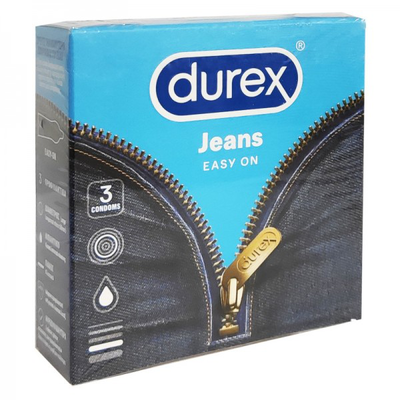 Durex jeans condoms x 3 pieces, , medium