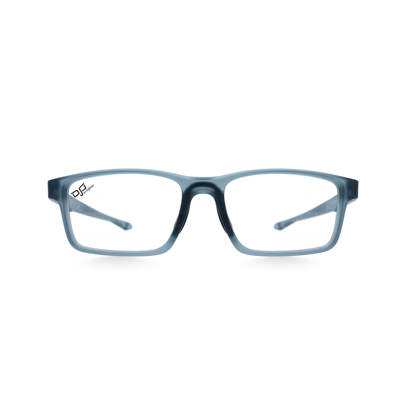 Product image: OJO personal style square clear grey frame and temples with demo lenses, , medium-null