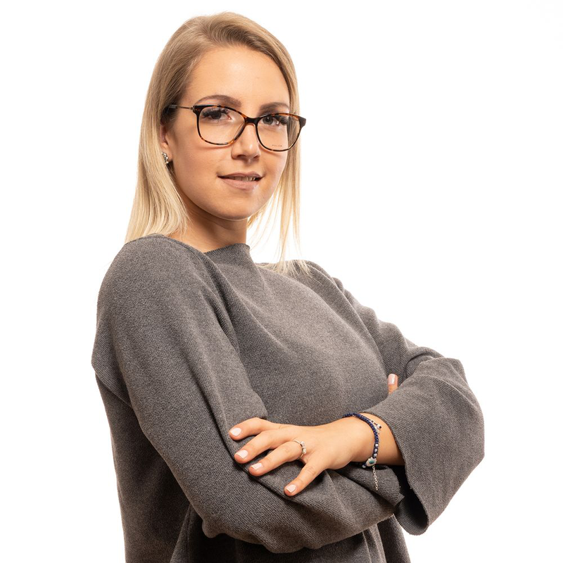 Brown plastic glasses (frames)-null