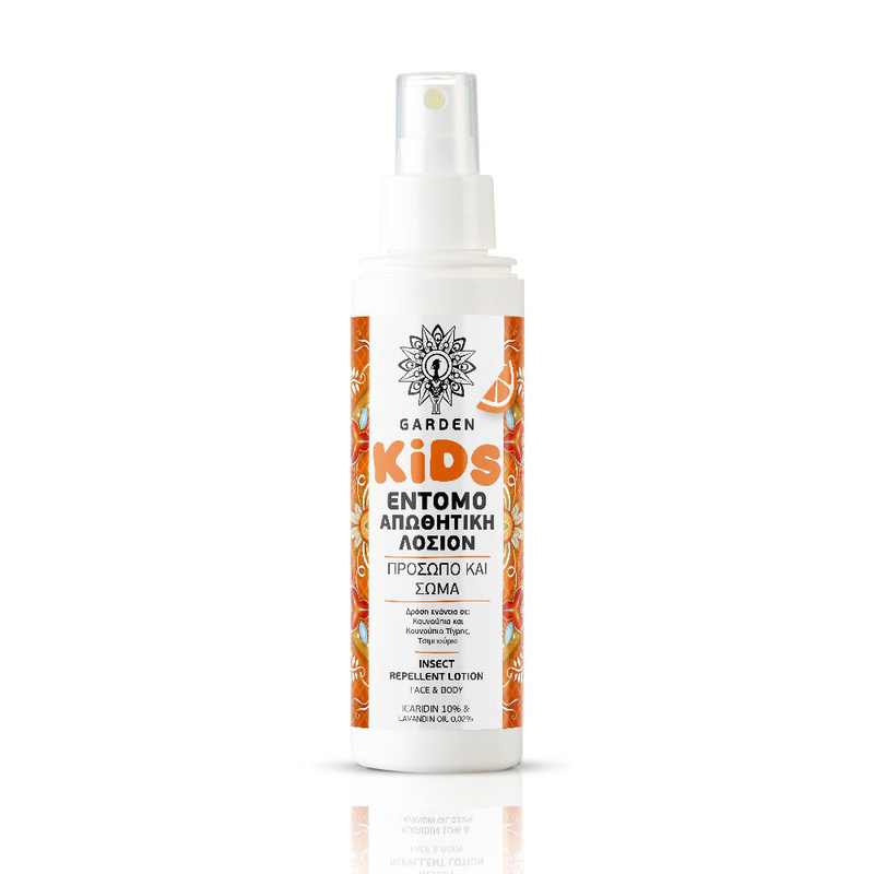 Garden kids insect & repellent lotion mandarine face & body 100ml, , medium-null