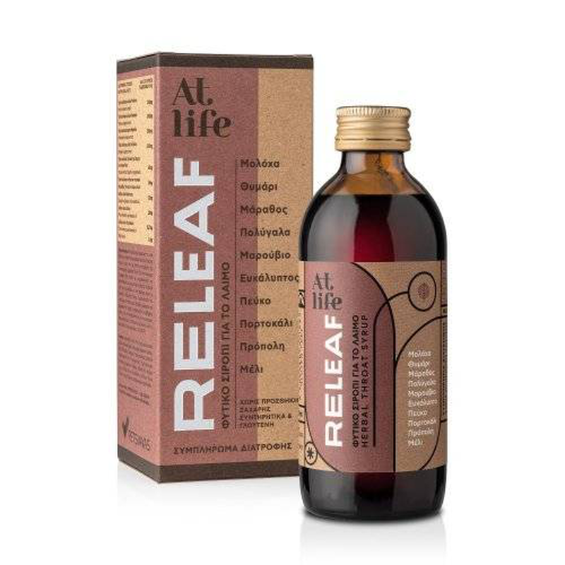 Atlife releaf throat syrup molocha x 150ml, , medium-null