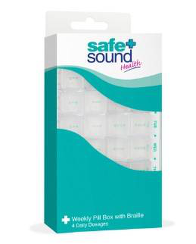 Product image: Safe + sound weekly pill organiser, ., , medium-null