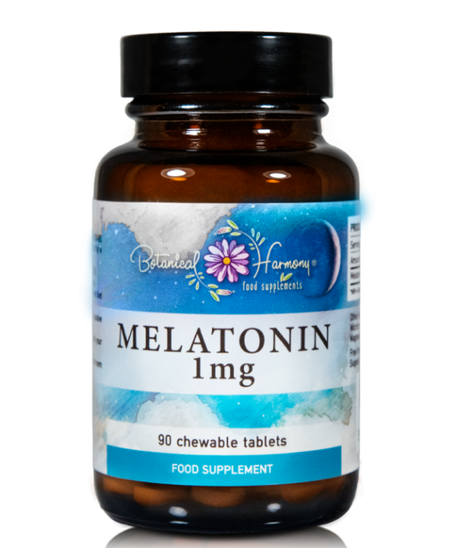 Botanical harmony melatonin 1mg x 90 chewable tablets - helps with the sleep disorder, , medium image number null