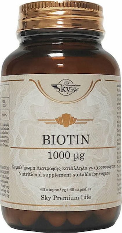 Sky premium life biotin 1000mg 60 capsules, , medium-null