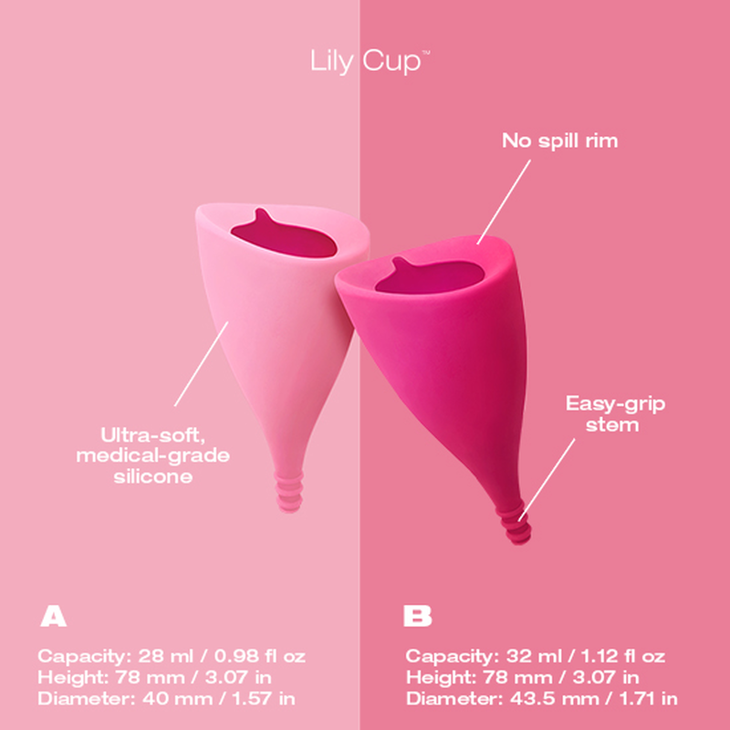 Intimina lily cup, menstrual cup size b, , medium-null