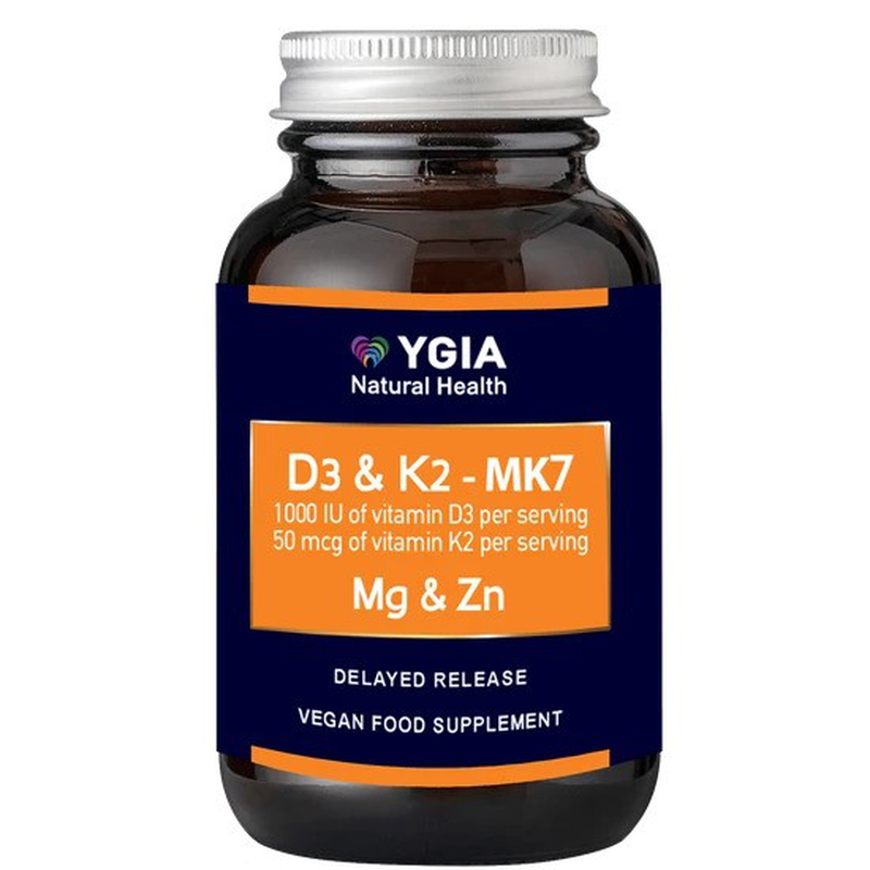 Ygia d3 1000iu & k2-mk7 50mcg, mg & zn, 60 capsules, , medium-null