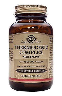 Solgar thermogenic complex x 60 capsules - combination of 8 ingredients with thermogenic properties for weight control, , medium