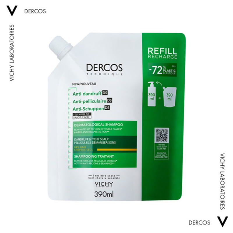 Vichy dercos anti-dandruff ds eco refill &alpha;&nu;&tau;&iota;&pi;&iota;&tau;&upsilon;&rho;&iota;&delta;&iota;&kappa;ό &sigma;&alpha;&mu;&pi;&omicron;&upsilon;ά&nu; &gamma;&iota;&alpha; &xi;&eta;&rho;ά &mu;&alpha;&lambda;&lambda;&iota;ά &alpha;&nu;&tau;&alpha;&lambda;&lambda;&alpha;&kappa;&tau;&iota;&kappa;ό 390 ml, , medium-null