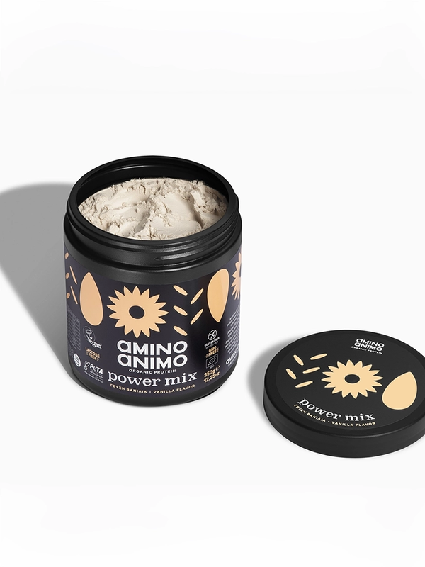 Amino animo power mix vanilla organic protein - 350g-null
