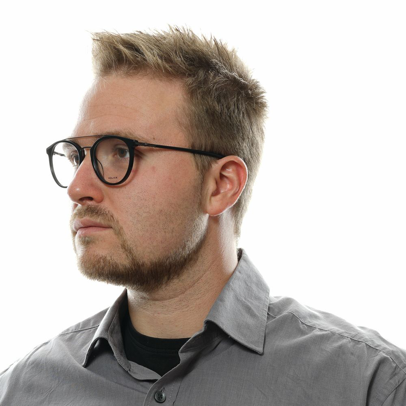 Black metal & plastic glasses (frames)-null