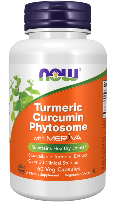 Now foods turmeric curcumin phytosome 60 veg capsules, , medium-null