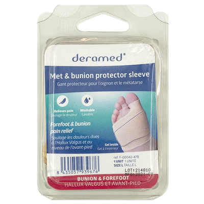 Deramed metatarsal & bunion protector , l/s ,1unit, , medium