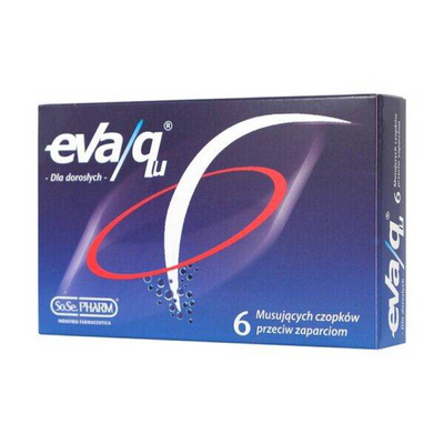 Eva / qu 6suppositories, to treat constipation, , medium