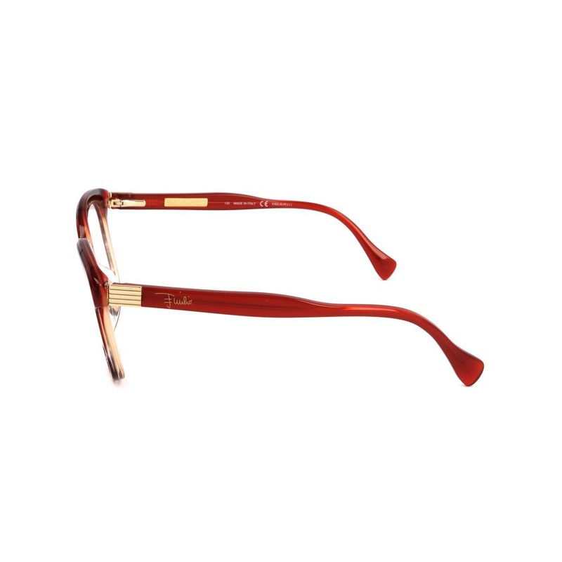 Red plastic glasses (frames)-null