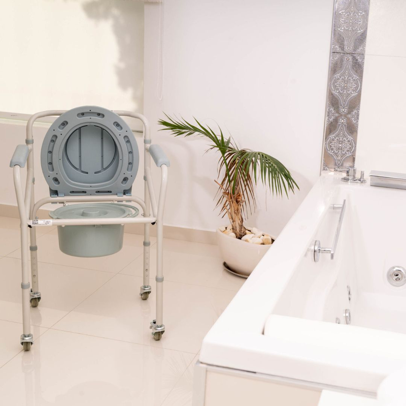 Commode chair with wheels, , medium-null