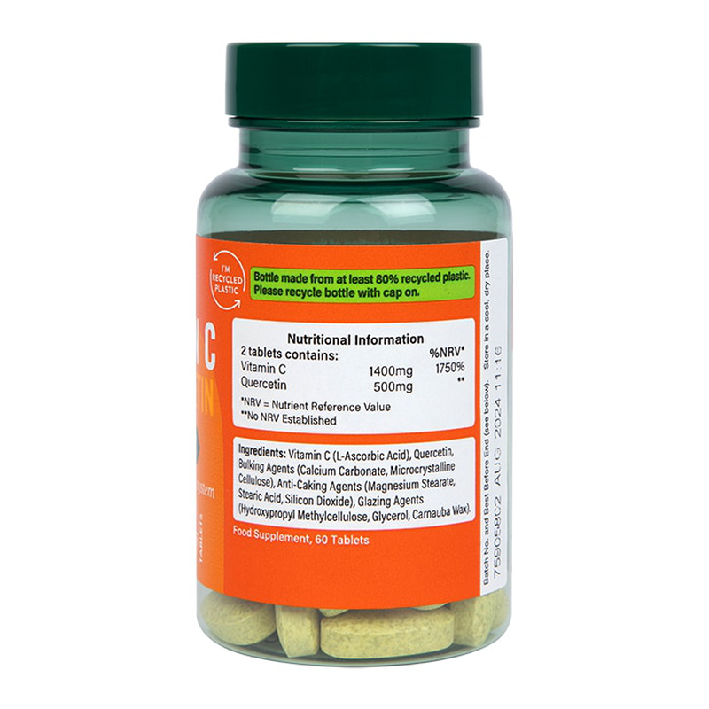 Holland & barrett quercetin plus vitamin c 60 tablets-null