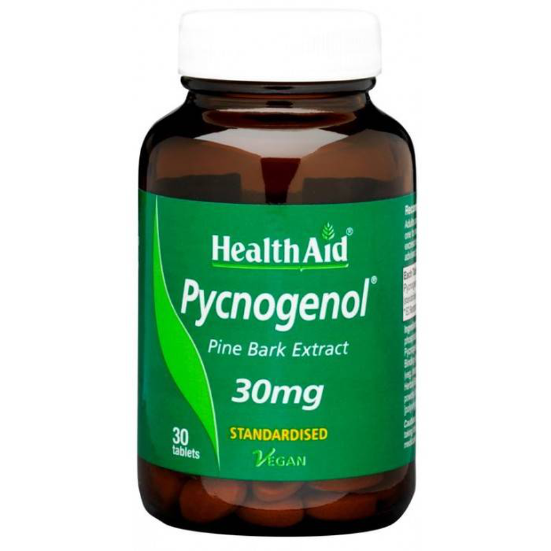 Health aid pycnogenol 30mg x 30 antioxidant tablets, , medium image number null