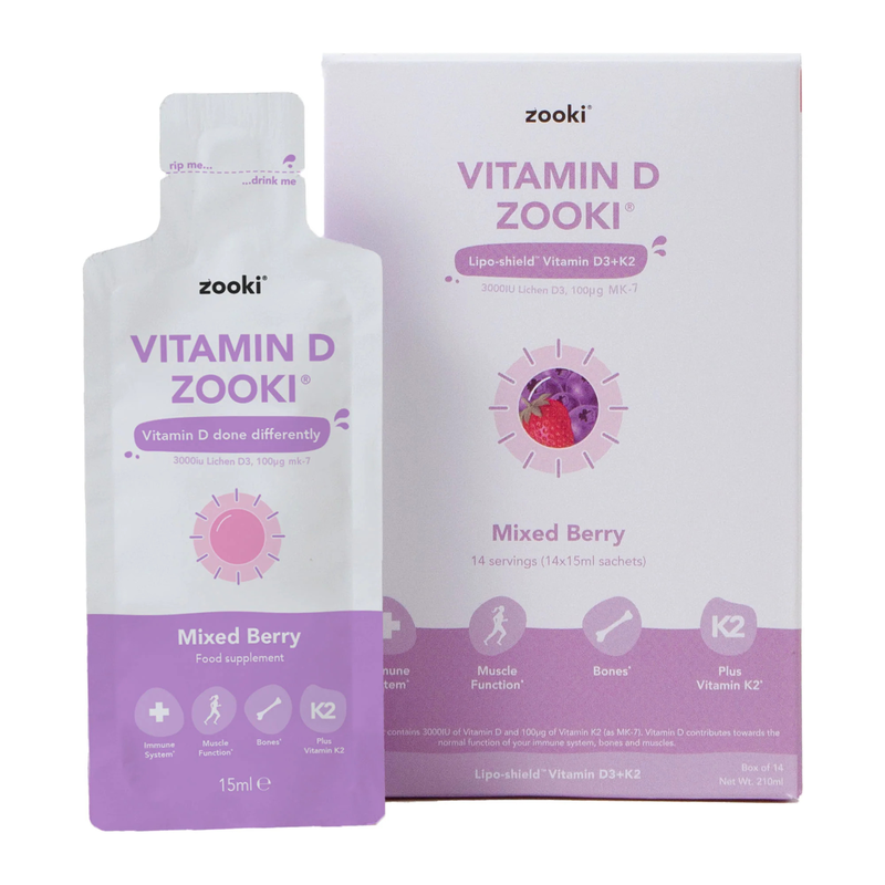 Zooki vitamin d mixed berry 14x15ml sachets, , medium-null