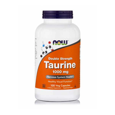 Now foods, taurine, double strength, 1,000 mg, 100 veg capsules, , medium