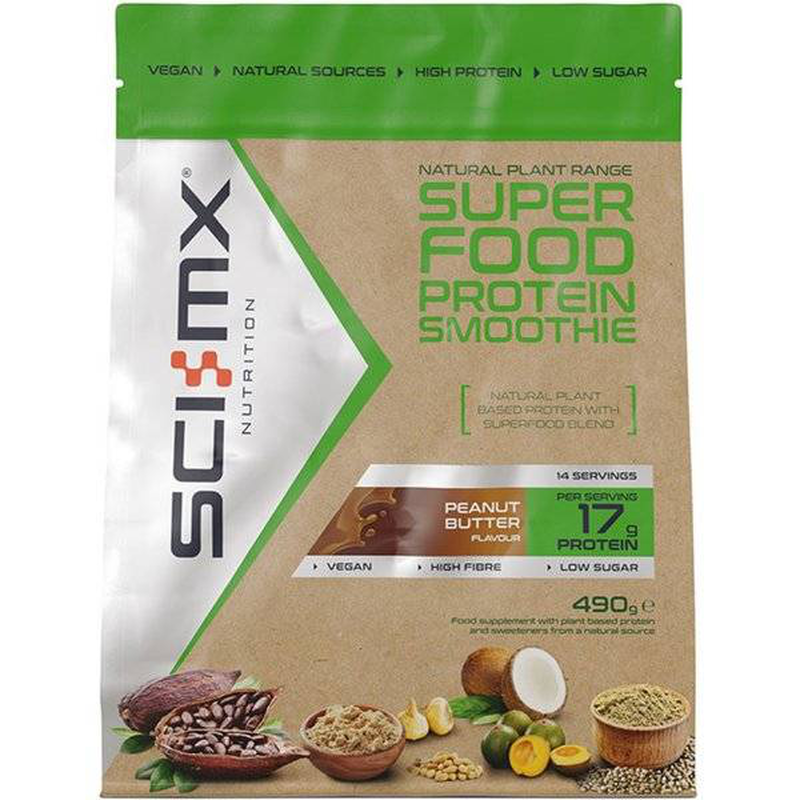 Super food protein smoothie peanut butter 490g powder, , medium-null