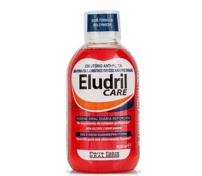 Eludril care antibacterial 500ml mouthwash, , medium