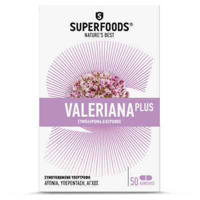 Superfoods valeriana plus 50 tablets, , medium
