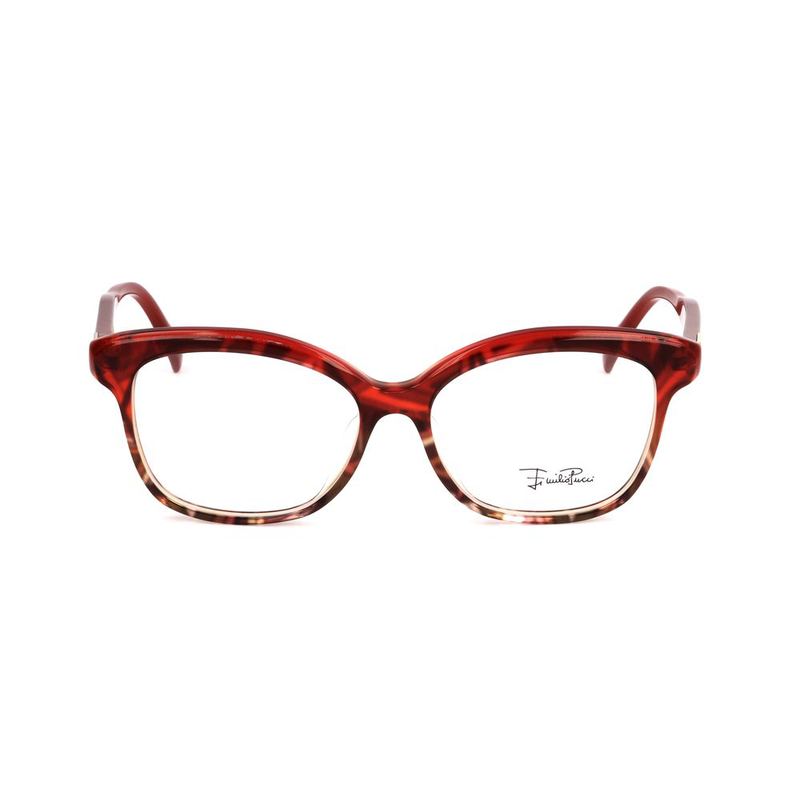 Red plastic glasses (frames)-null