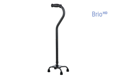 Steel quadripod walking sticks – open pvc grip – brio HD rh720, , medium