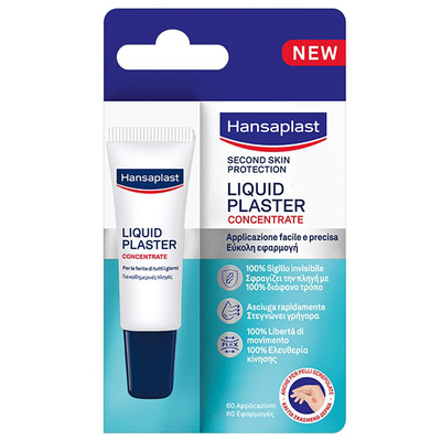Hansaplast | second skin liquid plaster &epsilon;&pi;ί&theta;&epsilon;&mu;&alpha; &sigma;&epsilon; y&gamma;&rho;ή m&omicron;&rho;&phi;ή | 10ml, , medium