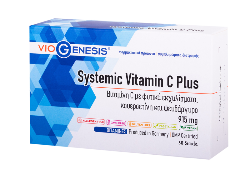 Viogenesis | vitamin c systemic plus | 60 tabs, , medium-null