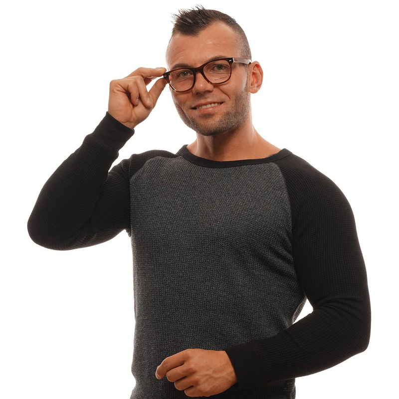 Brown plastic glasses (frames)-null