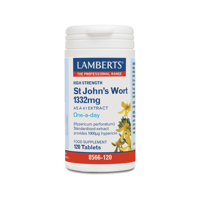 Lamberts st. John's wort 1332mg x 120 tablets - providing 1000mg hypericin, , medium