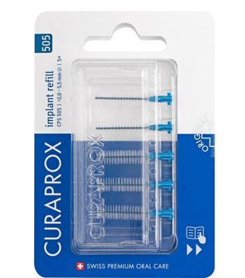 Curaprox soft implant cps 505 brushes, 5 x 5.5mm, , medium