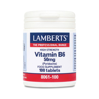 Lamberts vitamin b6 (pyridoxine) 50mg x 100 tablets, , medium