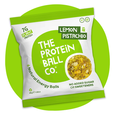 The protein ball lemon & pistachio 6 pieces 45g, , medium