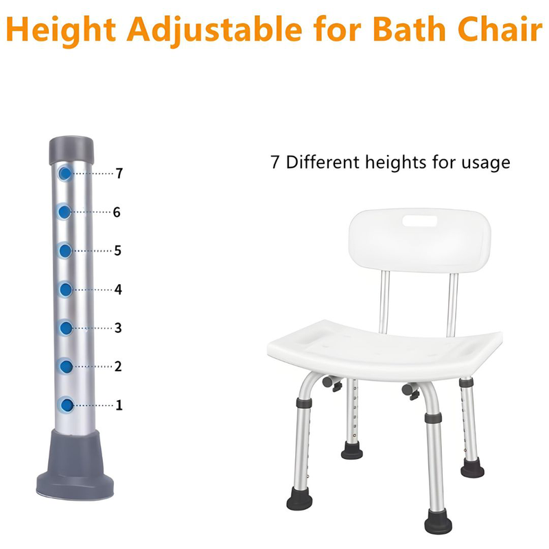 Shower chair with backrest, , medium-null